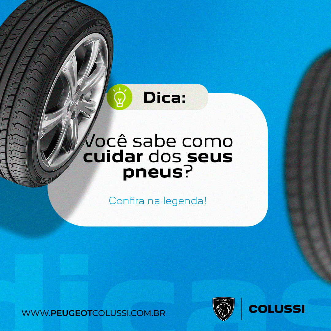 Cuidar dos pneus é fundamental para o desempenho do veículo. Cuidar dos pneus é fundamental para o desempenho do veículo.