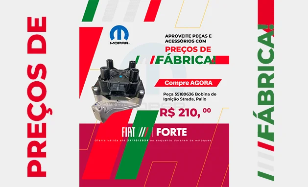 Endurance Cabine Plus 1.4 Flex 2P 2022 - Bobina de Ignição Strada Endurance Cabine Plus 1.4 Flex 2P 2022 - Bobina de Ignição Strada